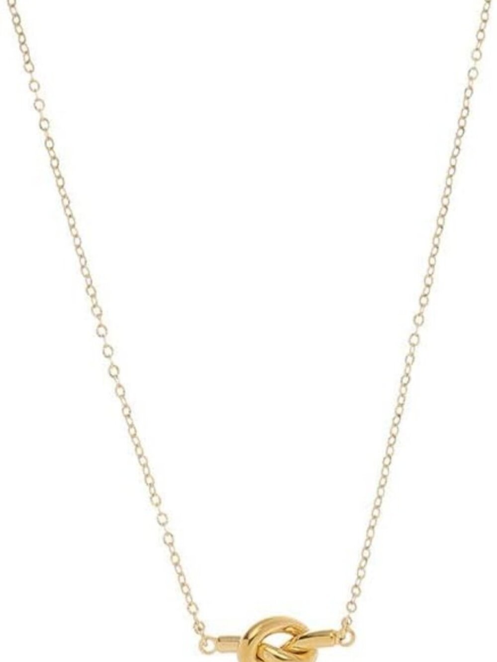 Sustainable 18K Gold Plated Intertwined Knot Necklace for Women - Minimalist